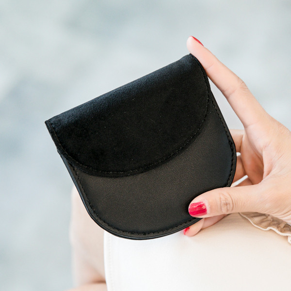 Стилен дамски портфейл в няколко цвята от еко велур