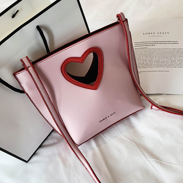 Модерна дамска чанта от еко кожа с дълга дръжка в два цвята 