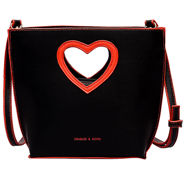 Модерна дамска чанта от еко кожа с дълга дръжка в два цвята 