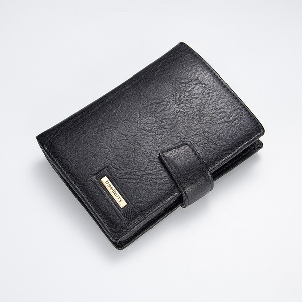 Мъжки стилен портфейл от еко кожа в два цвята