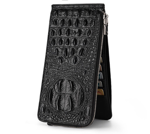 Нов модел мъжки портфейл от еко кожа в черен цвят