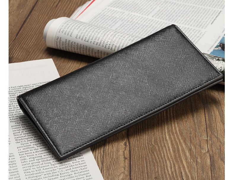 Стилен мъжки портфейл с преден джоб в няколко цвята