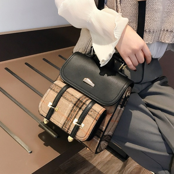 Елегантна дамска раница с дълга и къса дръжка в два цвята