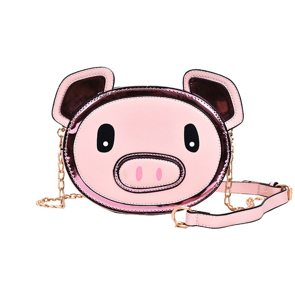 Актуална дамска чанта с 3D- елемент и метална дръжка в два  цвята 