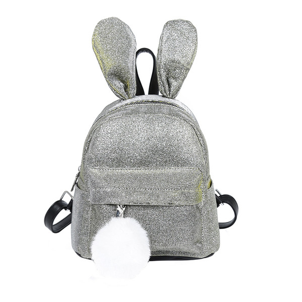 Стилна дамска раница с 3D елемент и аксесоар в няколко цвята