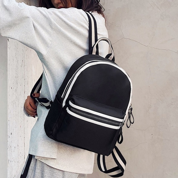 Ежедневна дамска раница с джоб в четири цвята