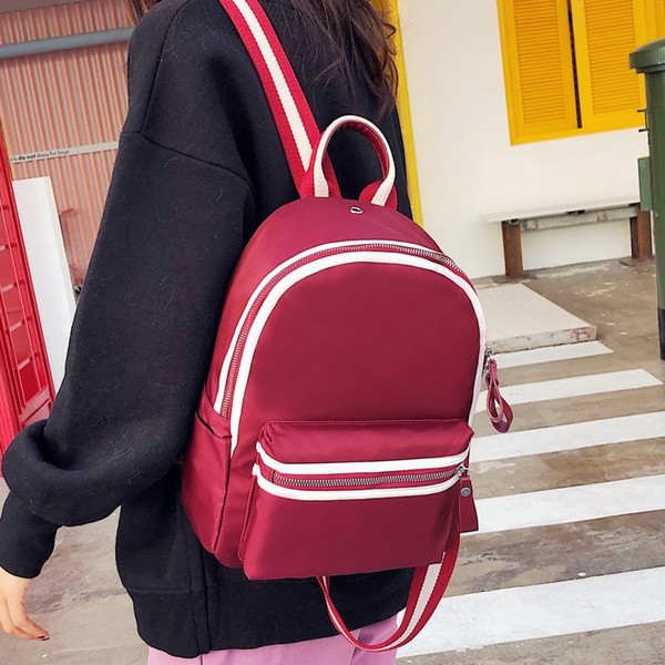 Ежедневна дамска раница с джоб в четири цвята