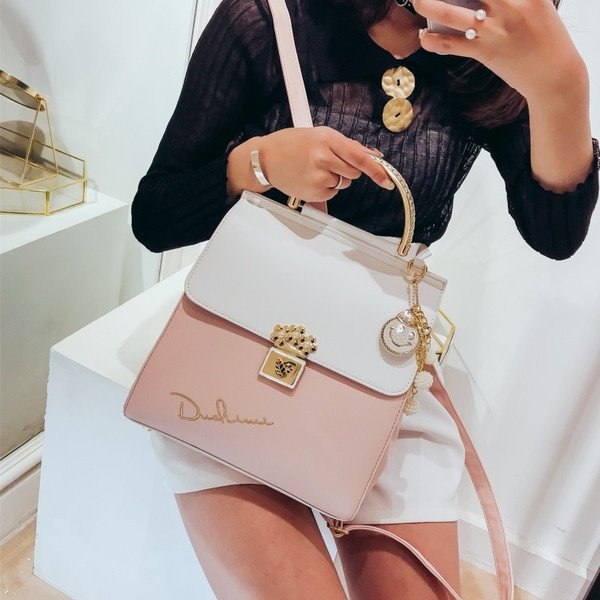 Дамска елегантна раница с аксесоар в няколко цвята