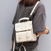 Rucsac elegant de dama cu broderie in mai multe culori