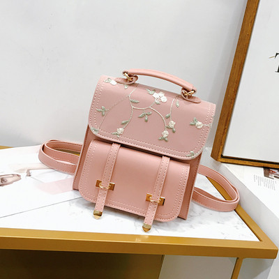 Rucsac elegant de dama cu broderie in mai multe culori