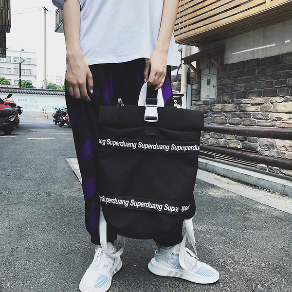 Casual σακίδιο με επιγραφές κατάλληλο για άνδρες και γυναίκες