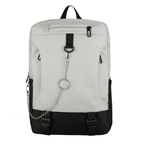 Κομψό ανδρικό σακίδιο σε δύο χρώματα με μεταλλική αλυσίδα