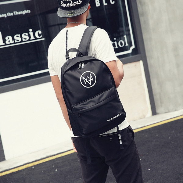 Μοντέρνο ανδρικό σακίδιο σε μαύρο χρώμα