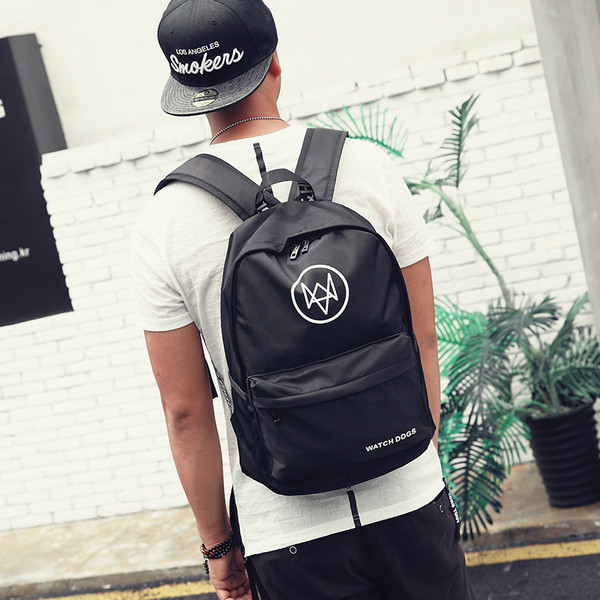 Μοντέρνο ανδρικό σακίδιο σε μαύρο χρώμα