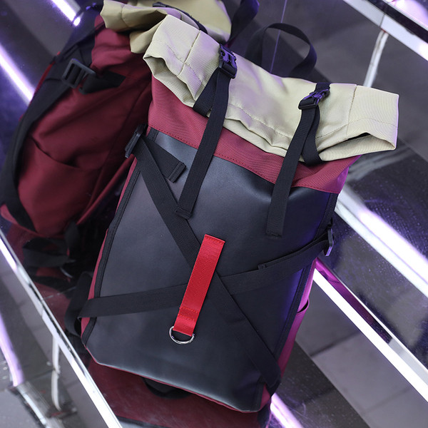 Casual αντρικό σακίδιο σε τρία χρώματα οικολογικού δέρματος