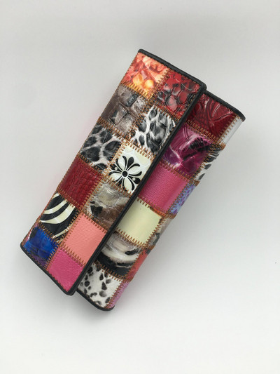 Модерен дамски портфейл от еко кожа в два цвята
