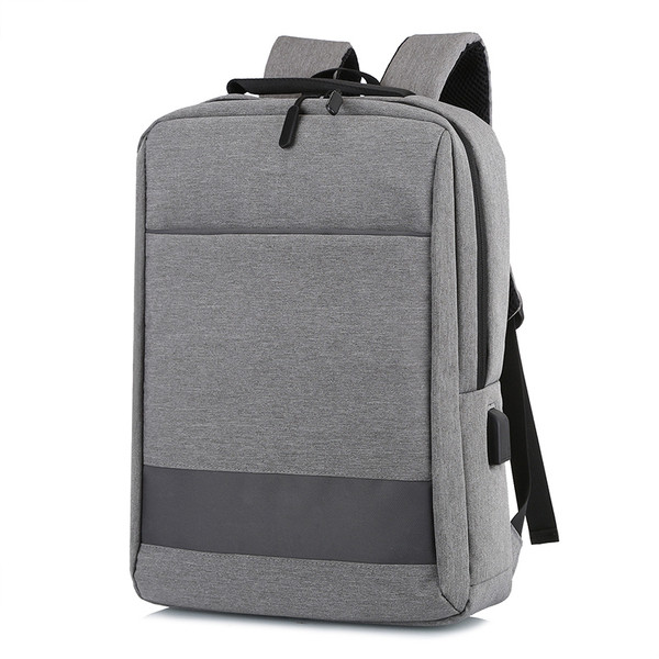 Μοντέρνο ανδρικό σακίδιο σε τρία χρώματα με επιγραφή