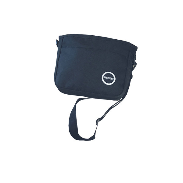 Ανδρική τσάντα σπορ σε μαύρο και πορτοκαλί χρώμα