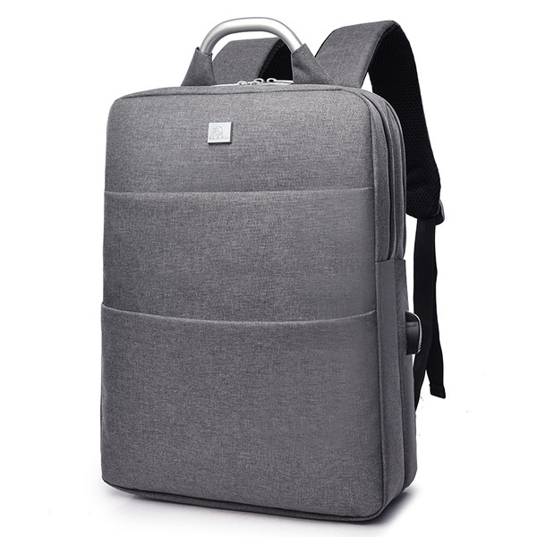 Κομψό σακίδιο των ανδρών σε διάφορα χρώματα με μεταλλική λαβή