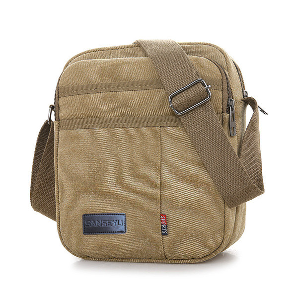 Μοντέρνα τσάντα ανδρών με έμβλημα τεσσάρων χρωμάτων