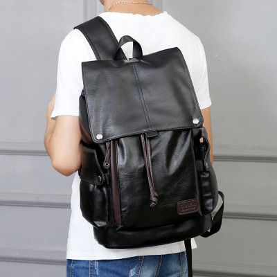 Δερμάτινο σακίδιο δερμάτινο σε δύο χρώματα