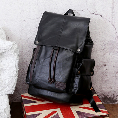 Rucsac modern barbatesc din piele ecologica in doua culori