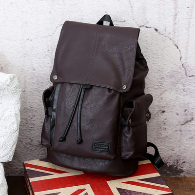 Rucsac modern barbatesc din piele ecologica in doua culori
