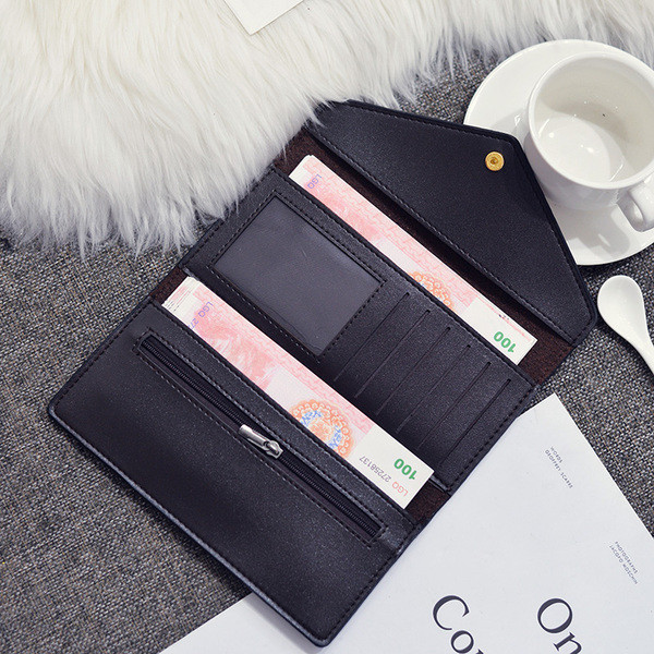 Стилен дамски портфейл от еко кожа в различни цветове