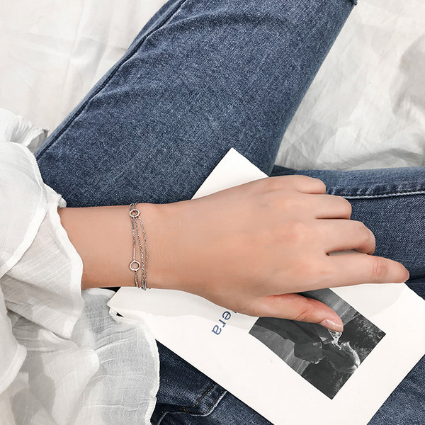 Ασημένιο βραχιόλι γυναικείου ασημένιο