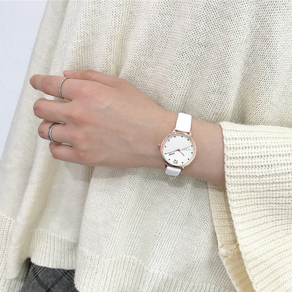 Ceas elegant de dama in mai multe culori cu curea din piele Eco