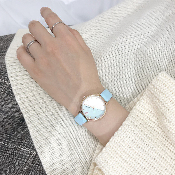 Ceas elegant de dama in mai multe culori cu curea din piele Eco