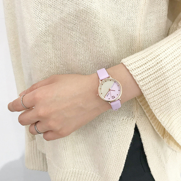 Ceas elegant de dama in mai multe culori cu curea din piele Eco