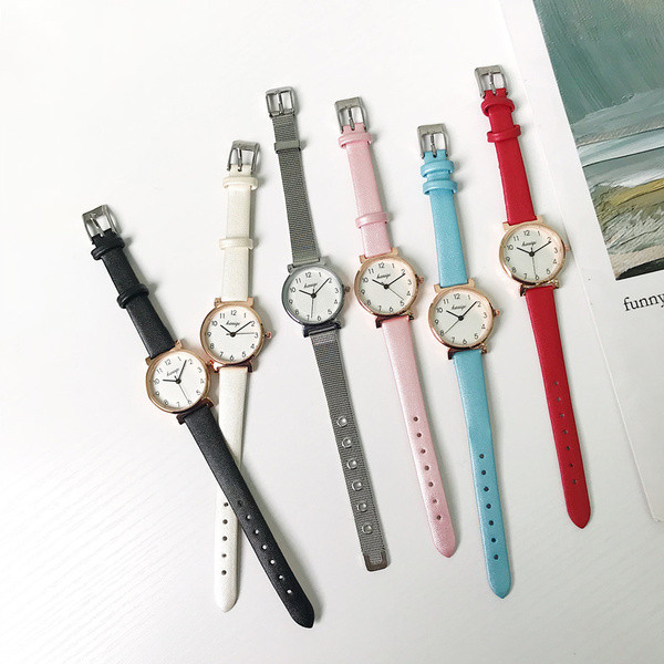 Ceas de dama cu curea metalica in diferite culori