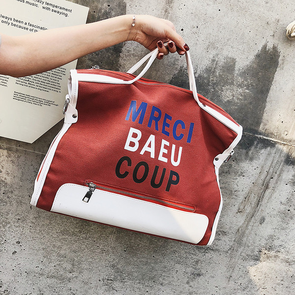 Geanta de dama de zi cu zi cu inscriptie si maner scurt si lung in doua culori