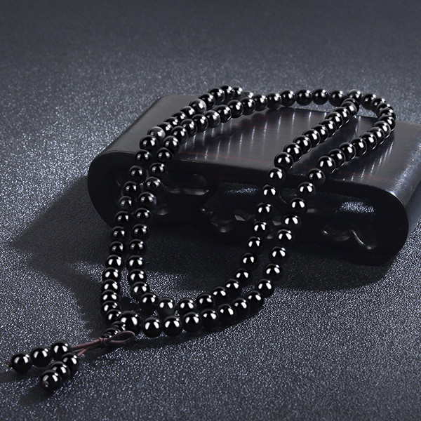 Brățară rozăr modernă pentru bărbați de culoare neagră