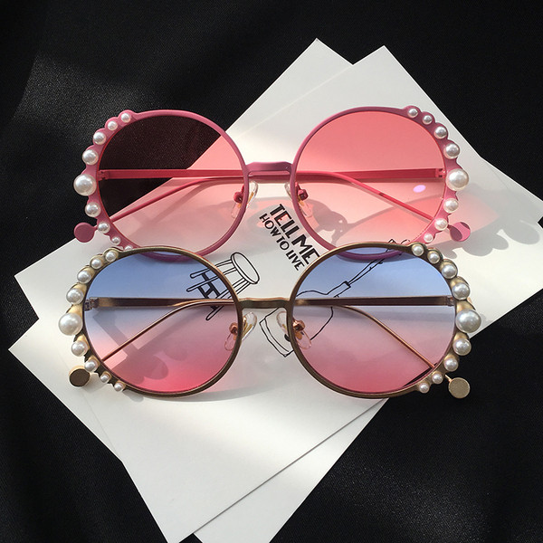 Ochelari de soare de dama decorati cu perle in mai multe culori