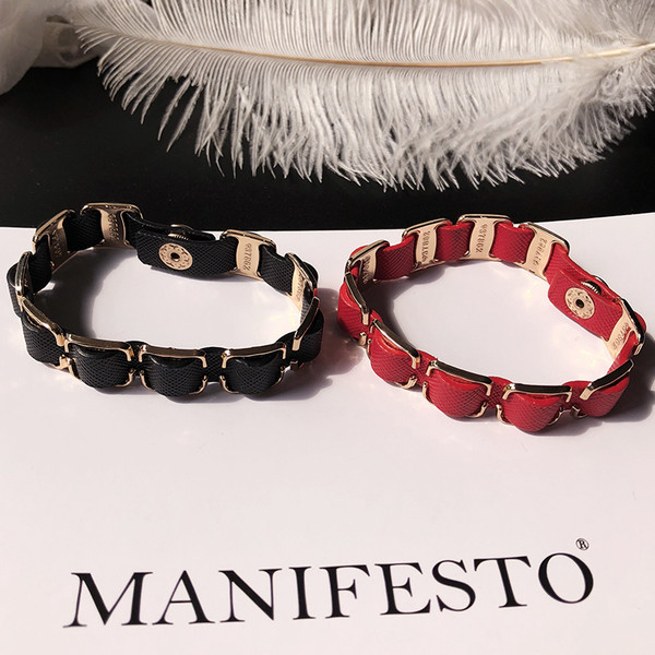 Γυναικείο βραχιόλι σε κόκκινο και μαύρο χρώμα
