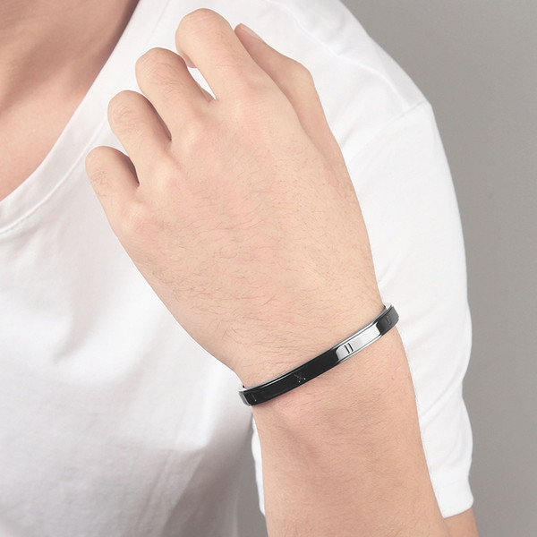 Brățară pentru bărbați de zi cu zi în două culori