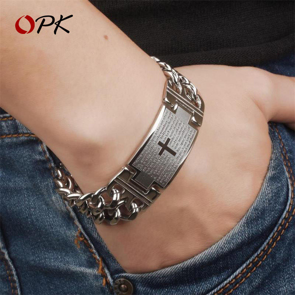 Brățară bărbătească cu inscripție gravată în trei culori