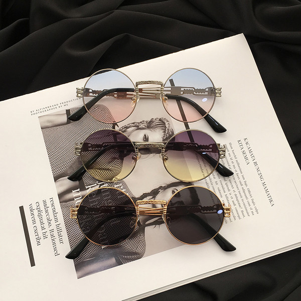 Γυαλιά ηλίου κυκλικής κυρίας σε διάφορα χρώματα