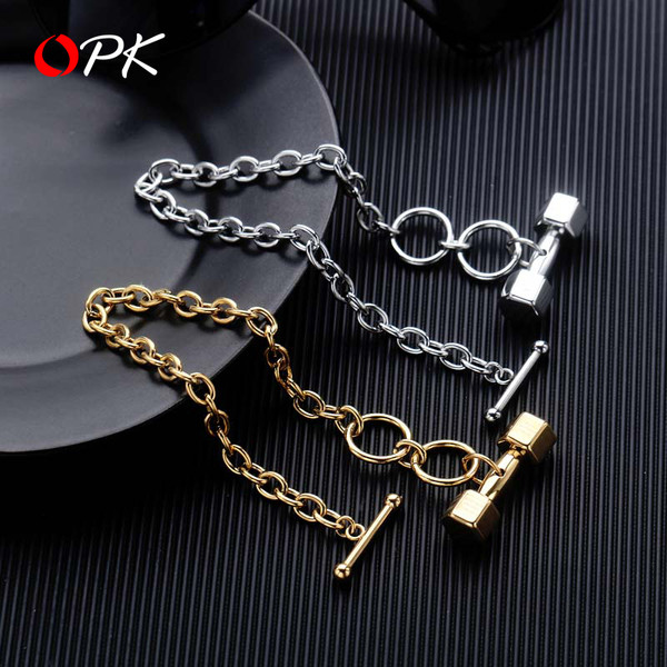 Ανδρικό μοντέρνο μεταλλικό βραχιόλι σε δύο χρώματα