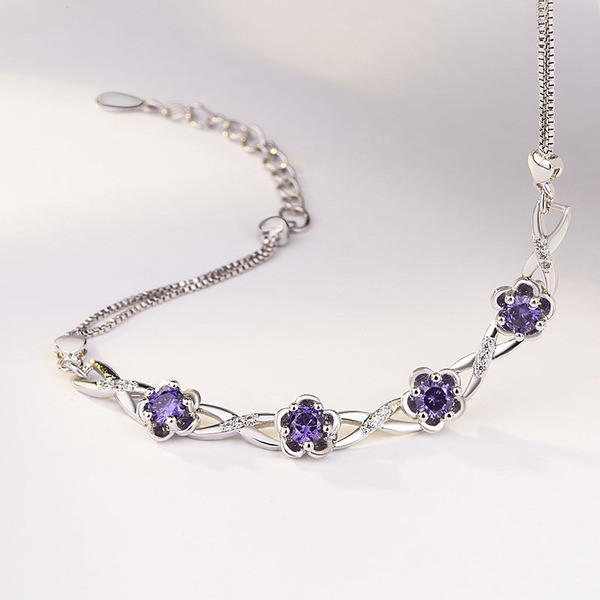 Γυναικείο βραχιόλι με δίχρωμες πέτρες