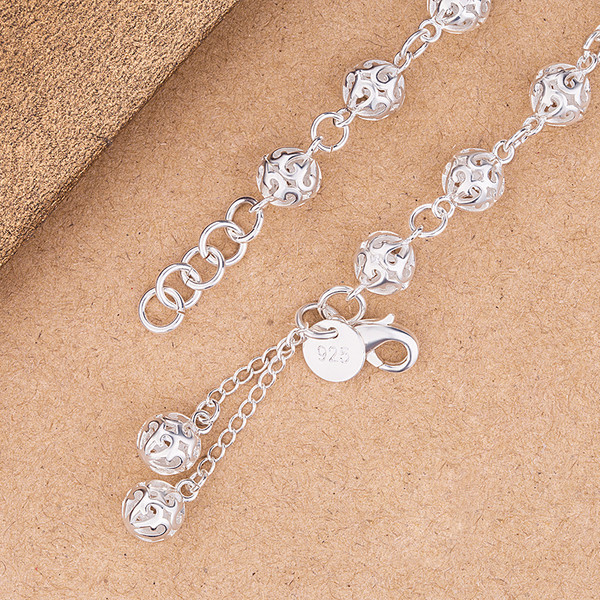 Ασημένιο βραχιόλι κυρίας με μενταγιόν