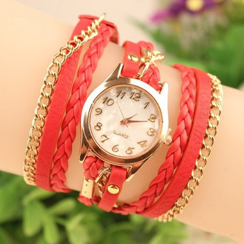 Дамски часовник в няколко цвята с метална верижка