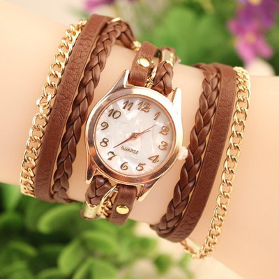 Дамски часовник в няколко цвята с метална верижка