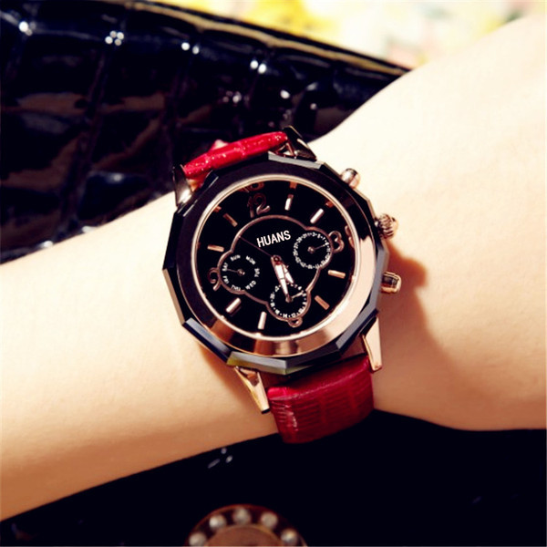 Ceas elegant de dama cu element metalic in mai multe culori