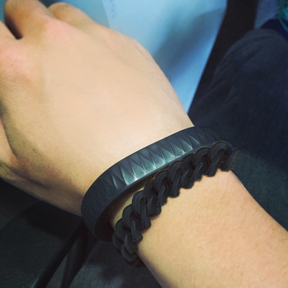 Brățară casual bărbătească tricotată în două culori