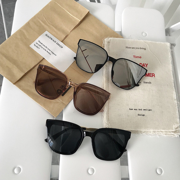 Γυαλιά ηλίου των νέων γυναικών σε πέντε χρώματα