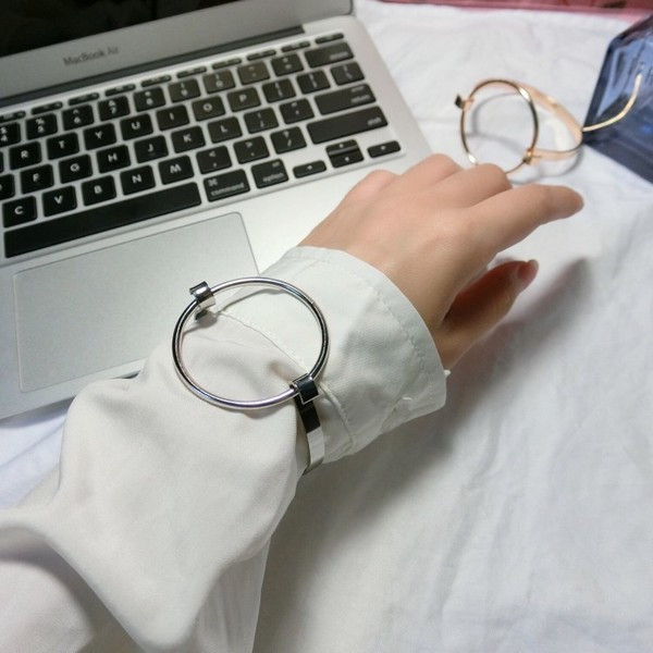 Brățară de zi cu zi pentru femei de culoare aurie și argintie