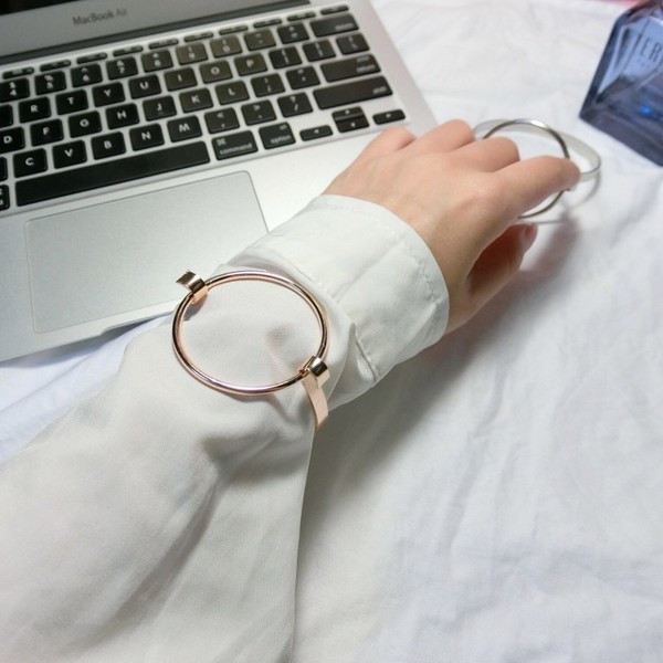 Brățară de zi cu zi pentru femei de culoare aurie și argintie